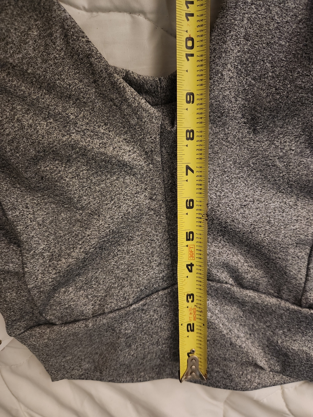 YMI Performance Heather Gray Biker Shorts Size S NWT Pockets - Picture 8 of 10